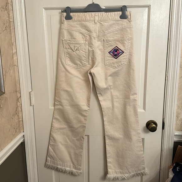 Isabel Marant Cream Denim Frayed Hem size 38 - Picture 5 of 14